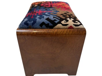 Art Deco Stool by De Coene Frères Kortrijk, 1930s